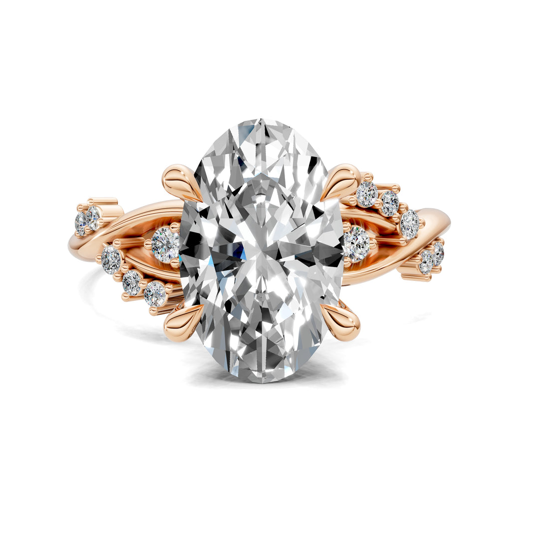 Jacqueline Floral Engagement Ring