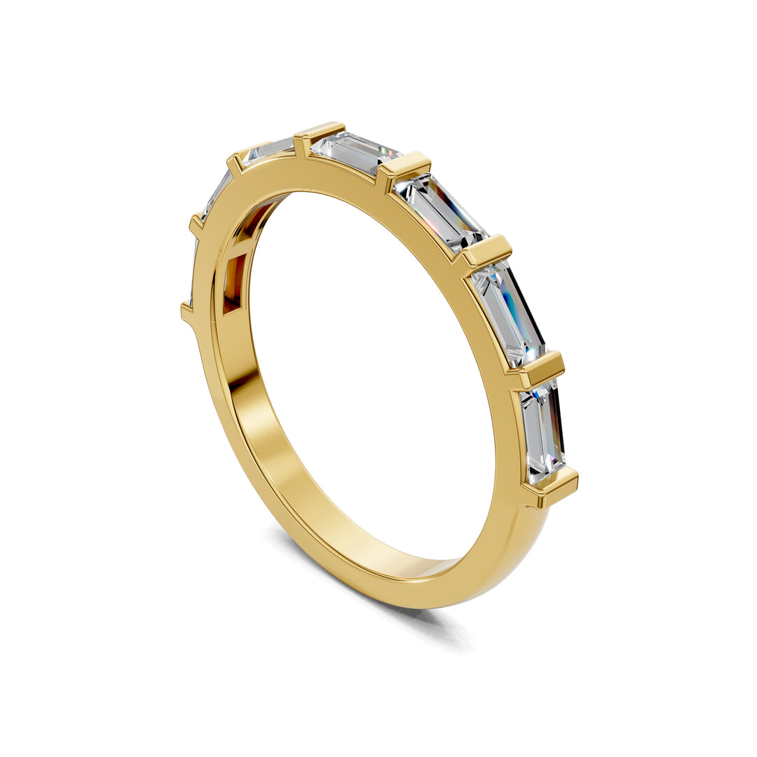 Kelsey Baguette Wedding Band