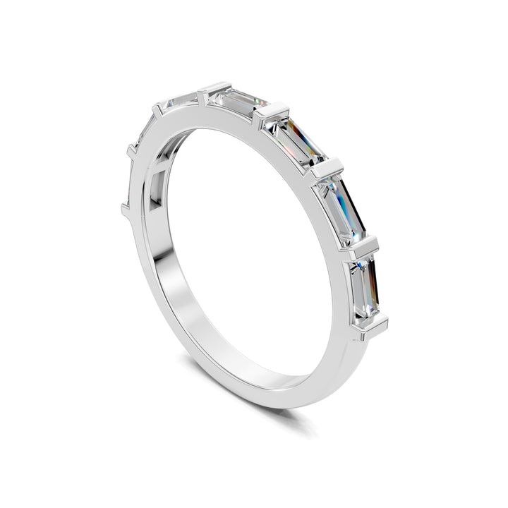 Kelsey Baguette Wedding Band