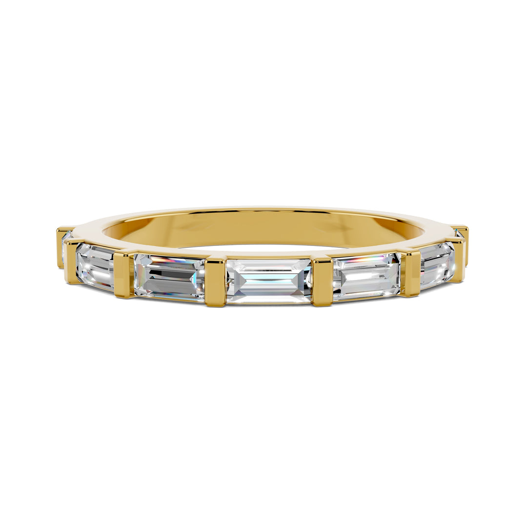 Kelsey Baguette Wedding Band