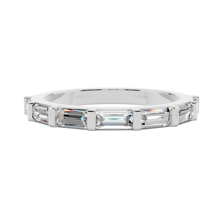 Kelsey Baguette Wedding Band