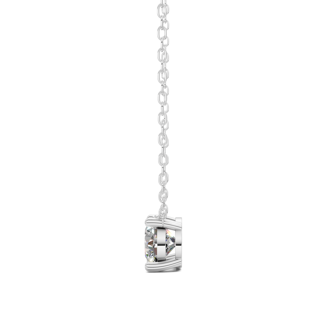 1.00CT Floating Solitaire Diamond Necklace