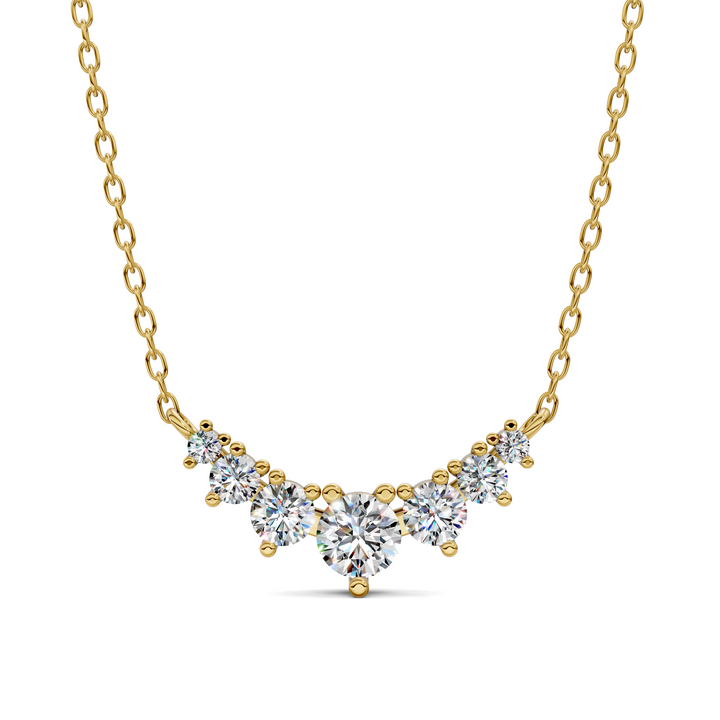 Graduated Arc Diamond Necklace
