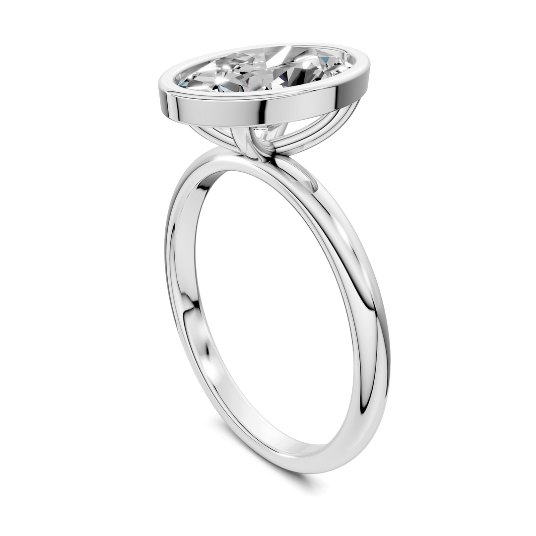Sarah Bezel Set Engagement Ring