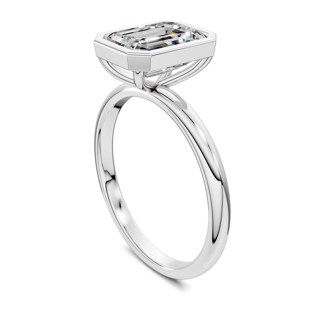 Sarah Bezel Set Engagement Ring