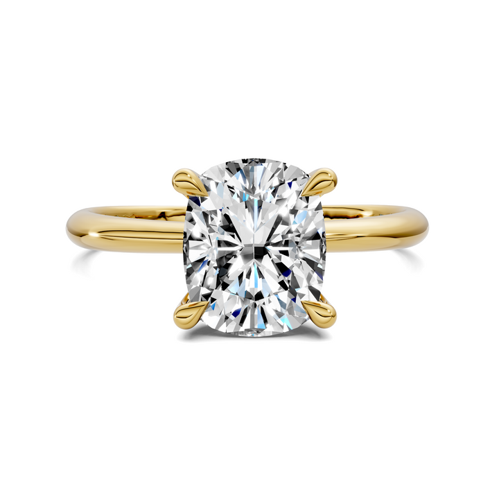 Autumn lightweight Hidden Halo Ring