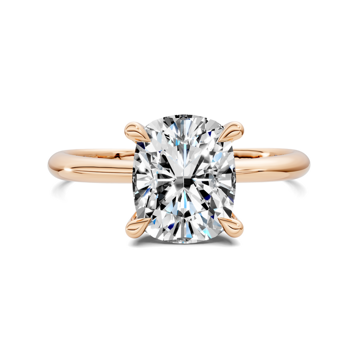 Autumn lightweight Hidden Halo Ring