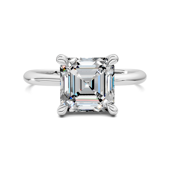 Autumn lightweight Hidden Halo Ring