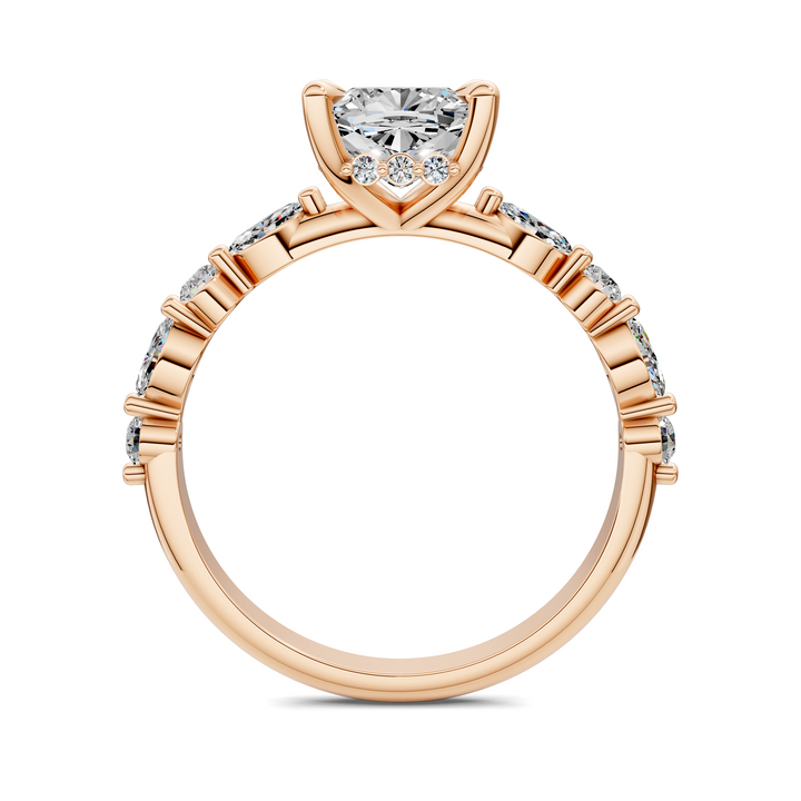 Kiara Round and Marquise Hidden Halo Ring