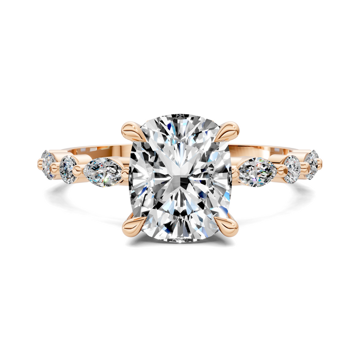 Kiara Round and Marquise Hidden Halo Ring