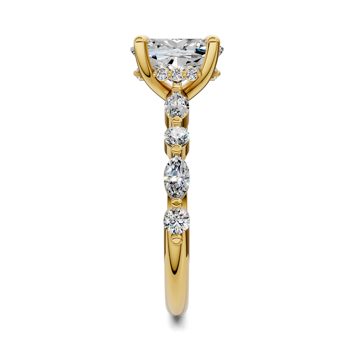 Kiara Round and Marquise Hidden Halo Ring