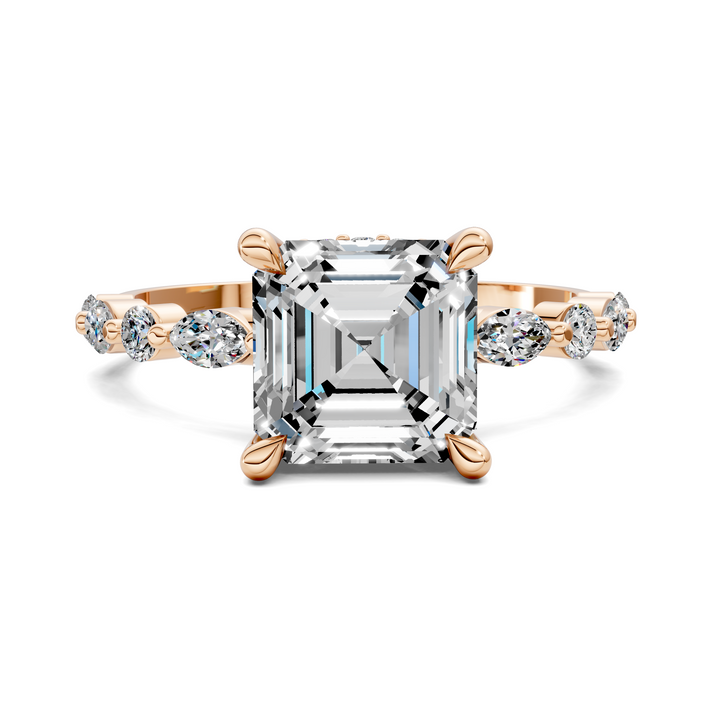 Kiara Round and Marquise Hidden Halo Ring