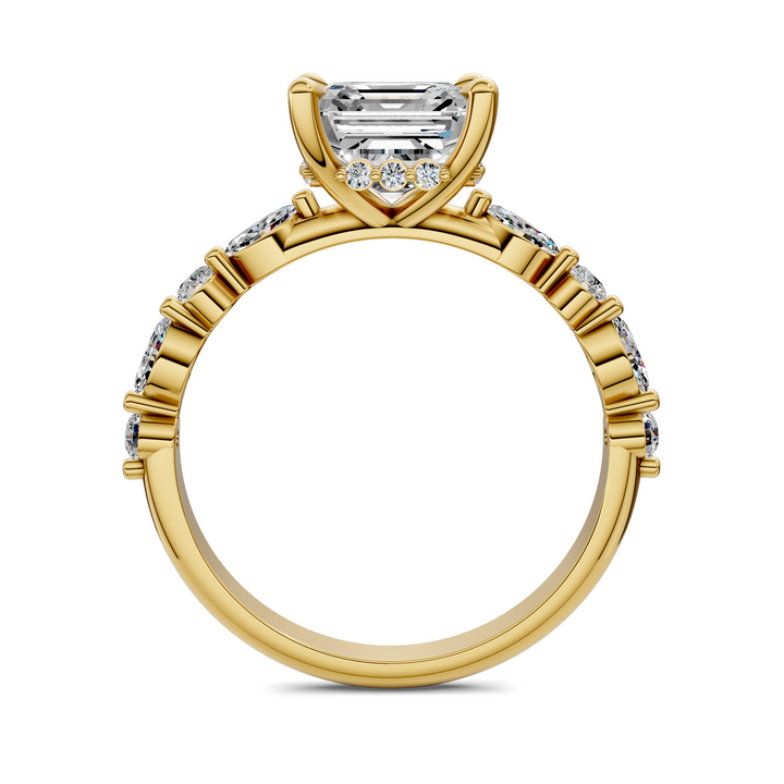 Kiara Round and Marquise Hidden Halo Ring