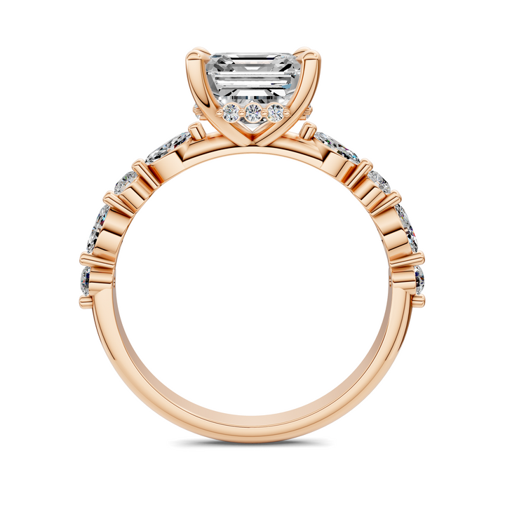 Kiara Round and Marquise Hidden Halo Ring
