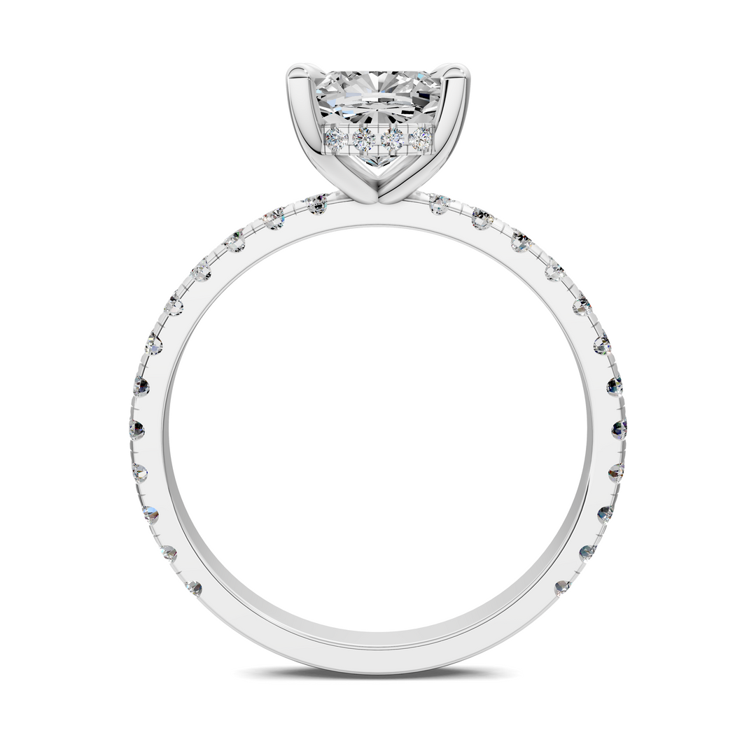 Priscilla Hidden Halo And Pave Ring