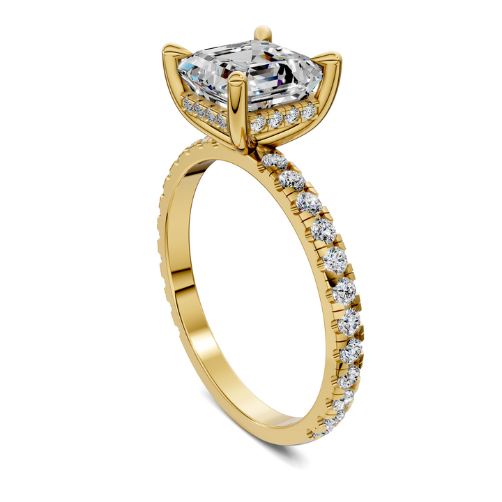 Priscilla Hidden Halo And Pave Ring