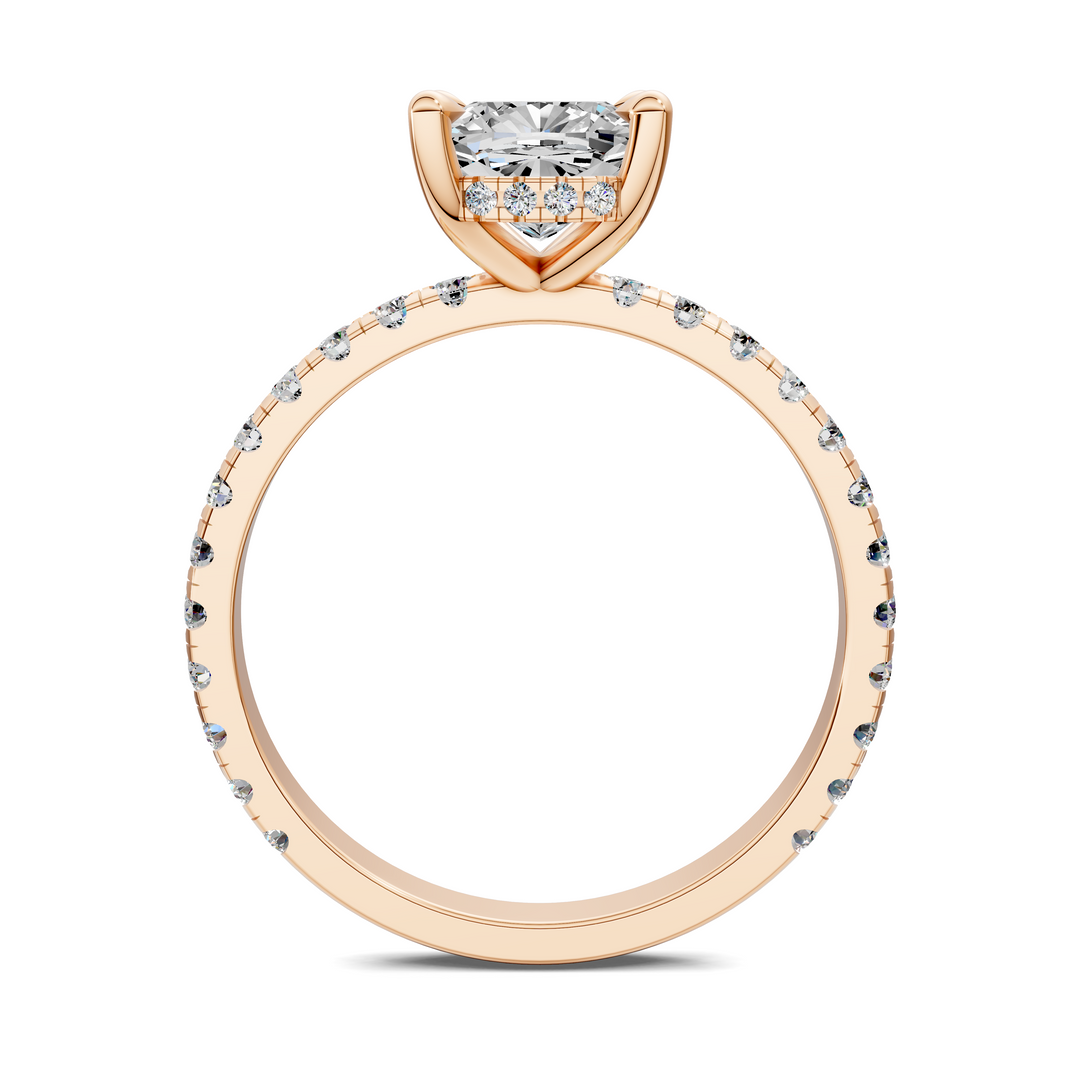 Priscilla Hidden Halo And Pave Ring