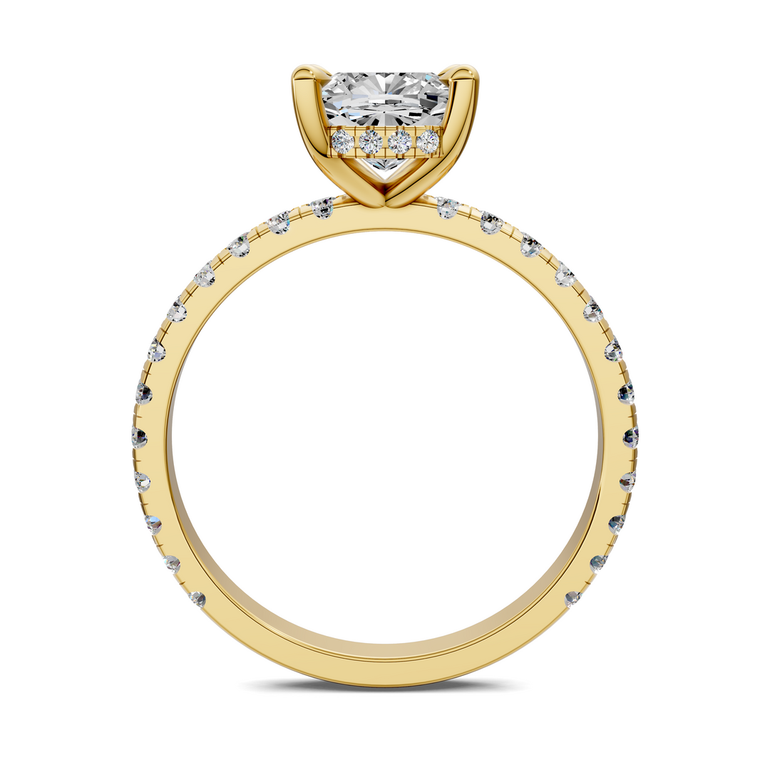 Priscilla Hidden Halo And Pave Ring