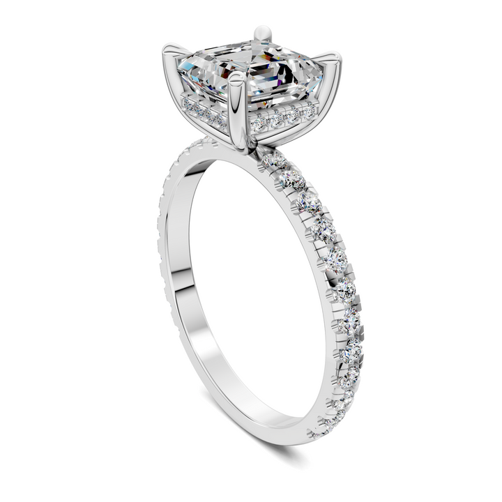 Priscilla Hidden Halo And Pave Ring