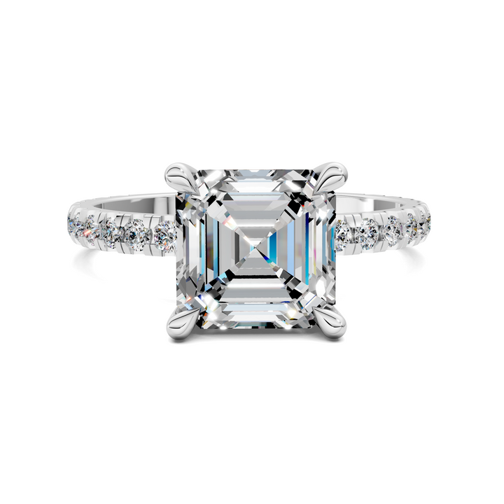 Priscilla Hidden Halo And Pave Ring