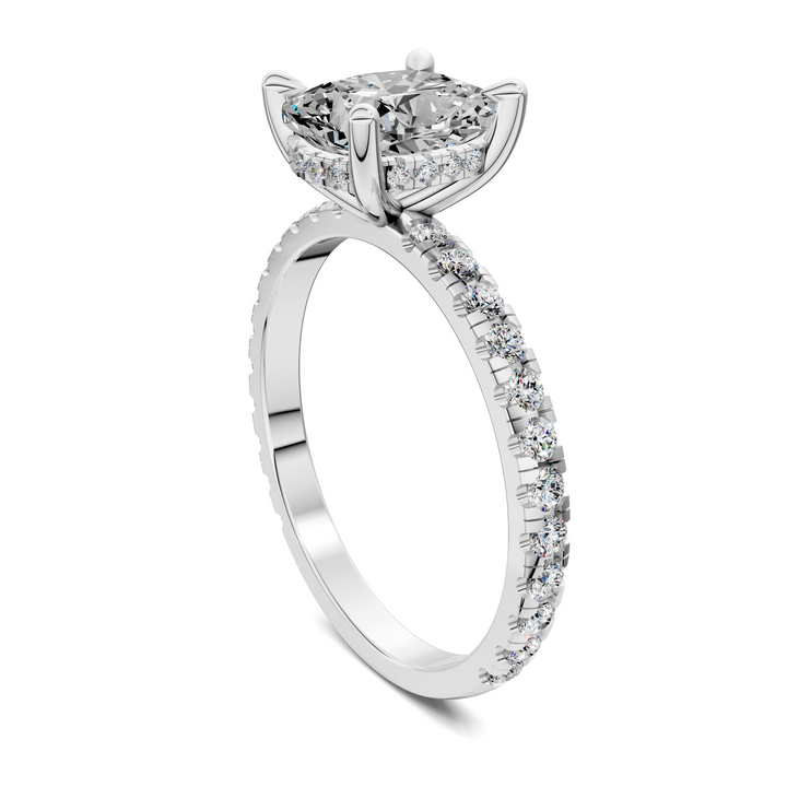 Priscilla Hidden Halo And Pave Ring