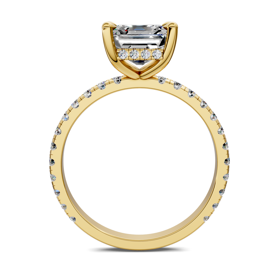 Priscilla Hidden Halo And Pave Ring