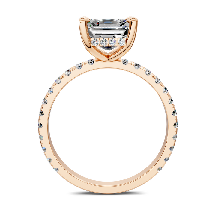 Priscilla Hidden Halo And Pave Ring