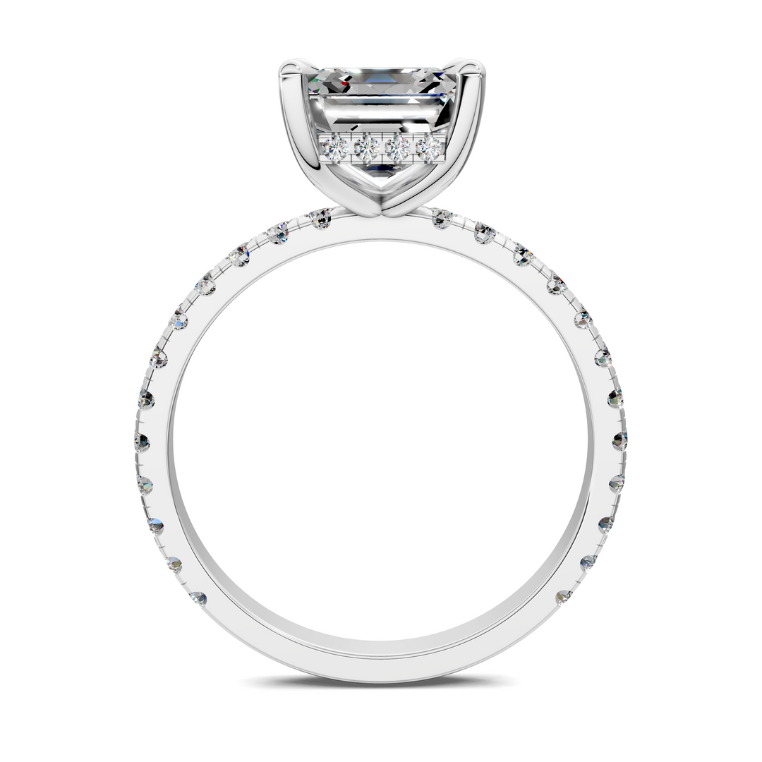 Priscilla Hidden Halo And Pave Ring