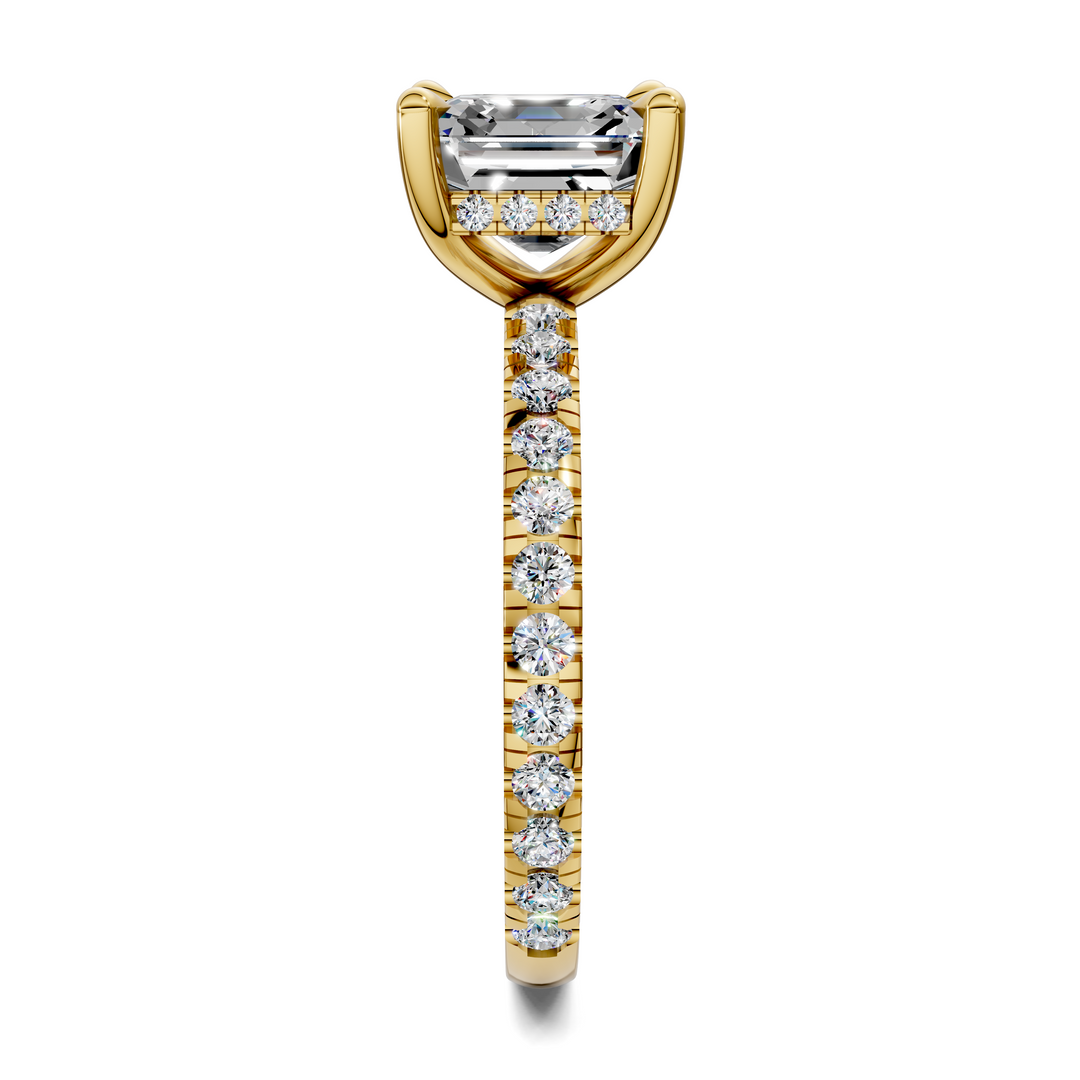 Priscilla Hidden Halo And Pave Ring