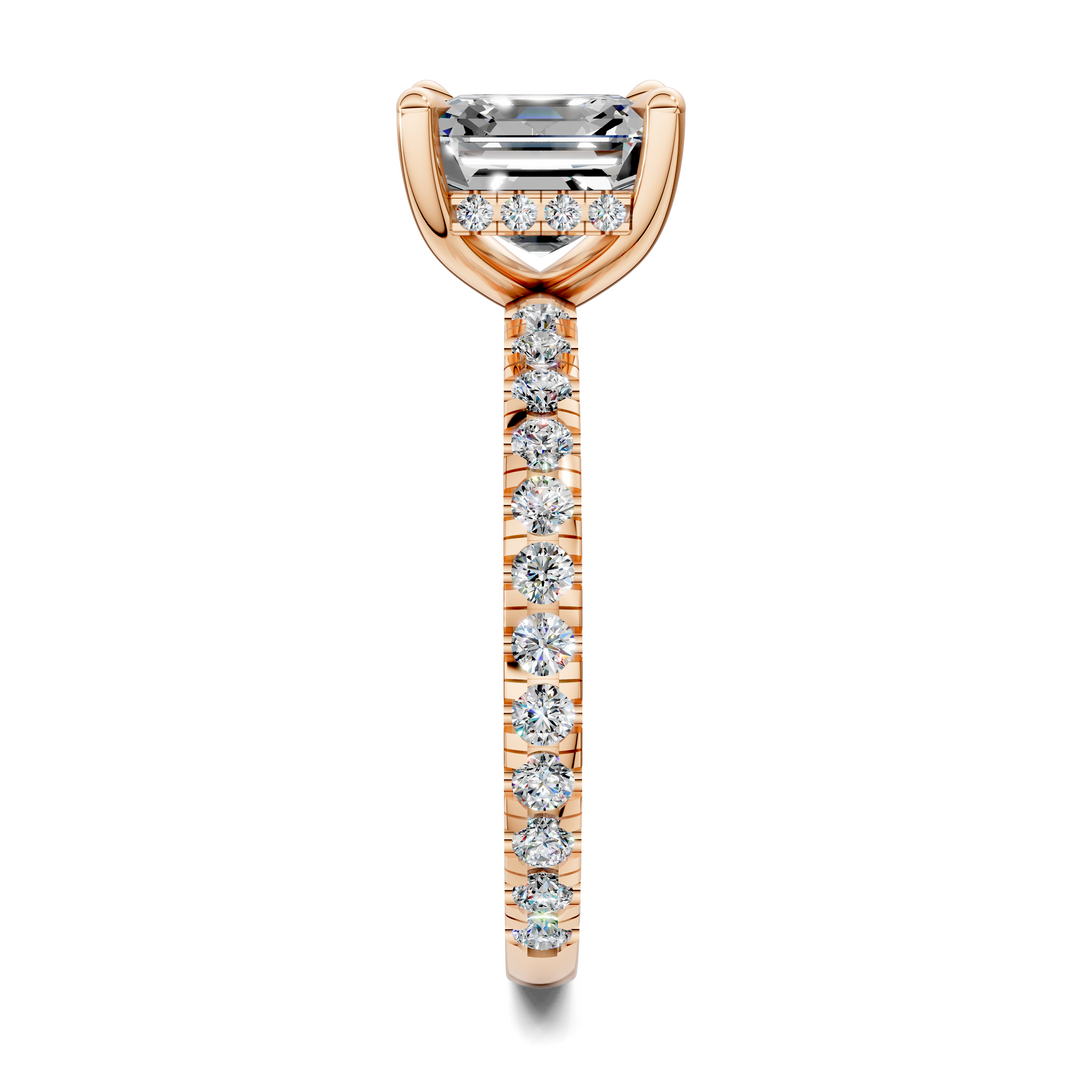 Priscilla Hidden Halo And Pave Ring