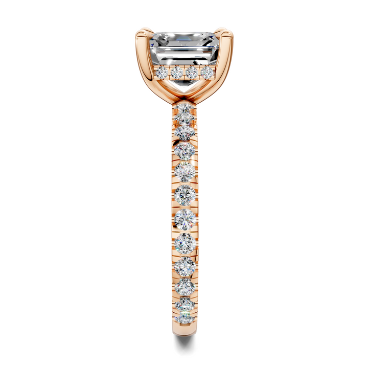 Priscilla Hidden Halo And Pave Ring