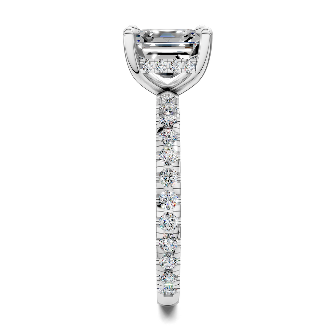 Priscilla Hidden Halo And Pave Ring