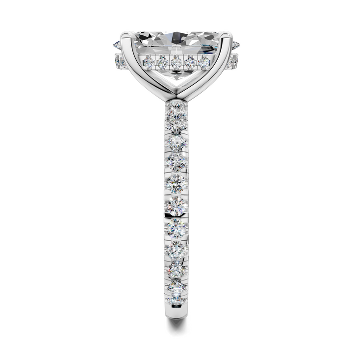 Priscilla Hidden Halo And Pave Ring