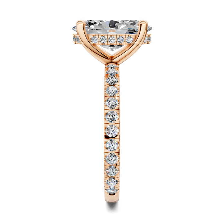 Priscilla Hidden Halo And Pave Ring