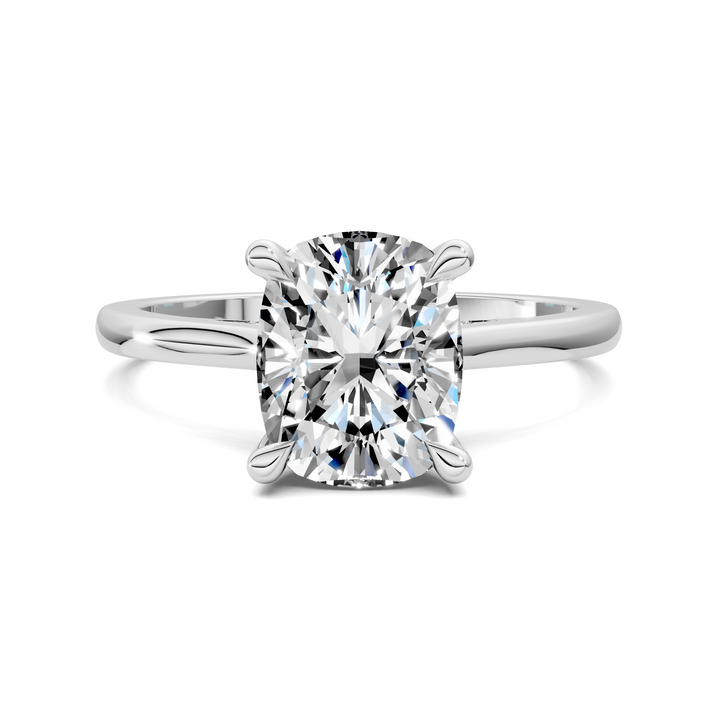 Mallory Petite Bridge Pave And Hidden Halo Ring