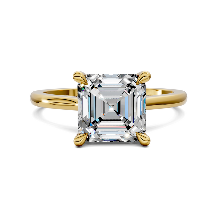 Mallory Petite Bridge Pave And Hidden Halo Ring