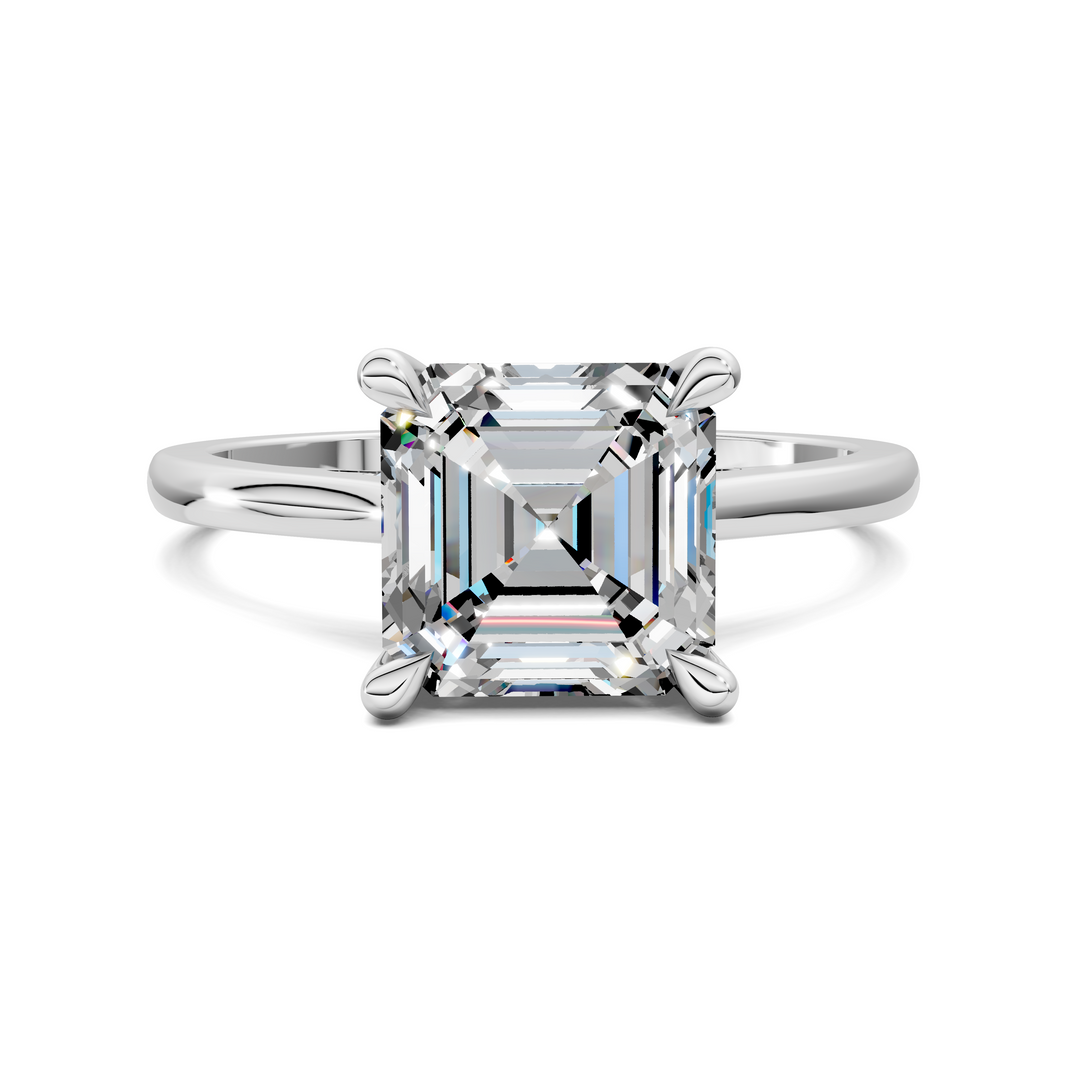 Mallory Petite Bridge Pave And Hidden Halo Ring