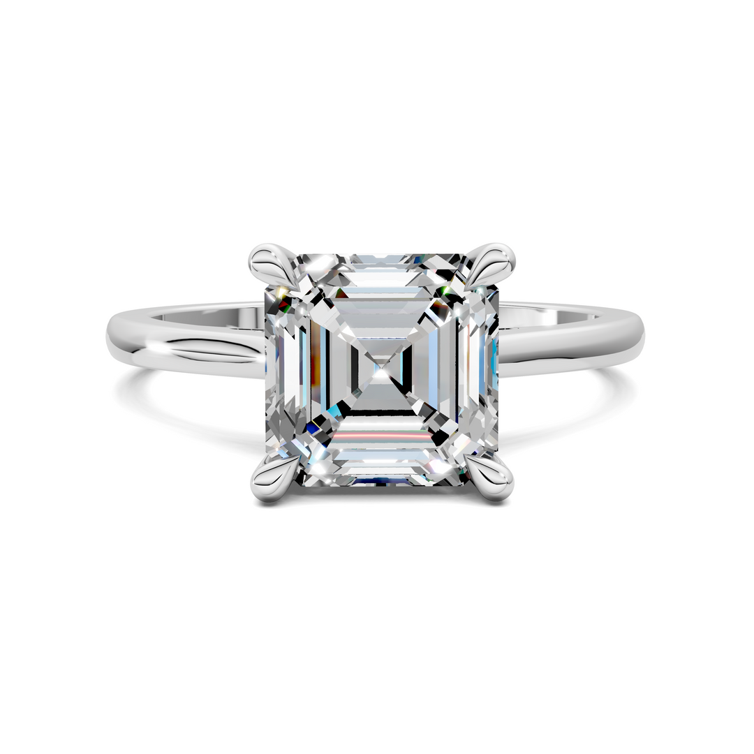 Mallory Petite Bridge Pave And Hidden Halo Ring