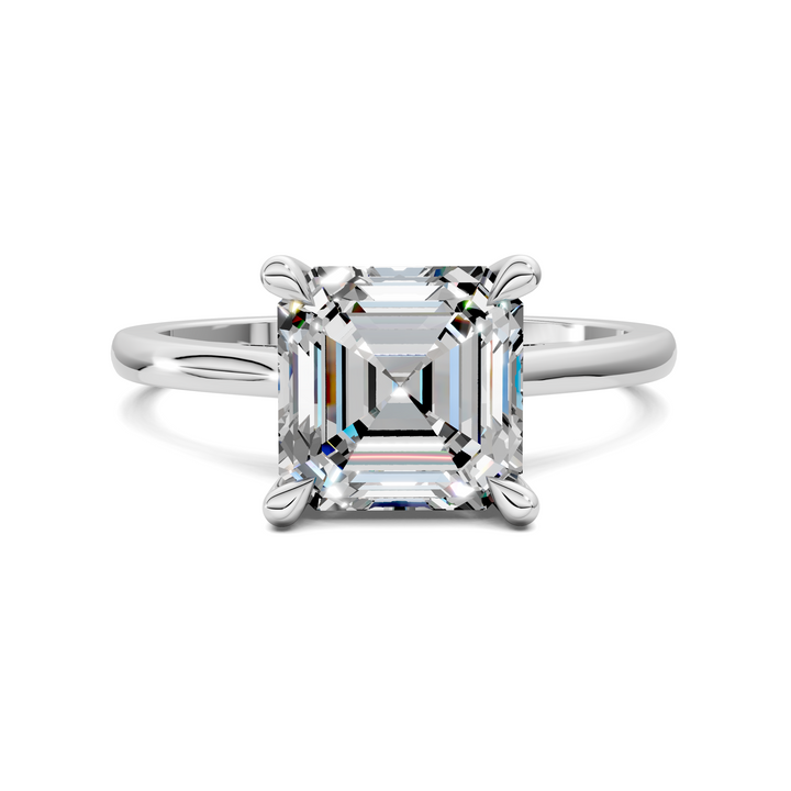 Mallory Petite Bridge Pave And Hidden Halo Ring