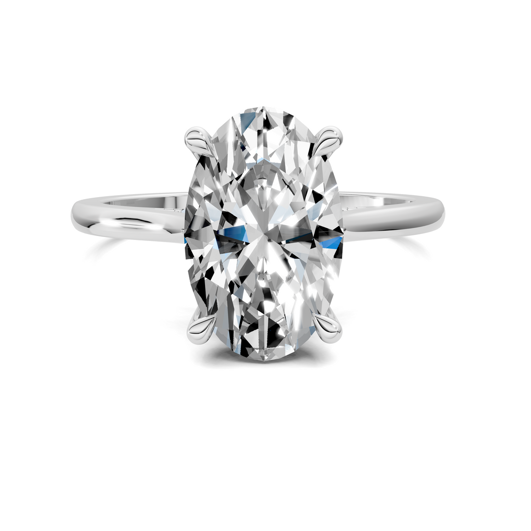 Mallory Petite Bridge Pave And Hidden Halo Ring