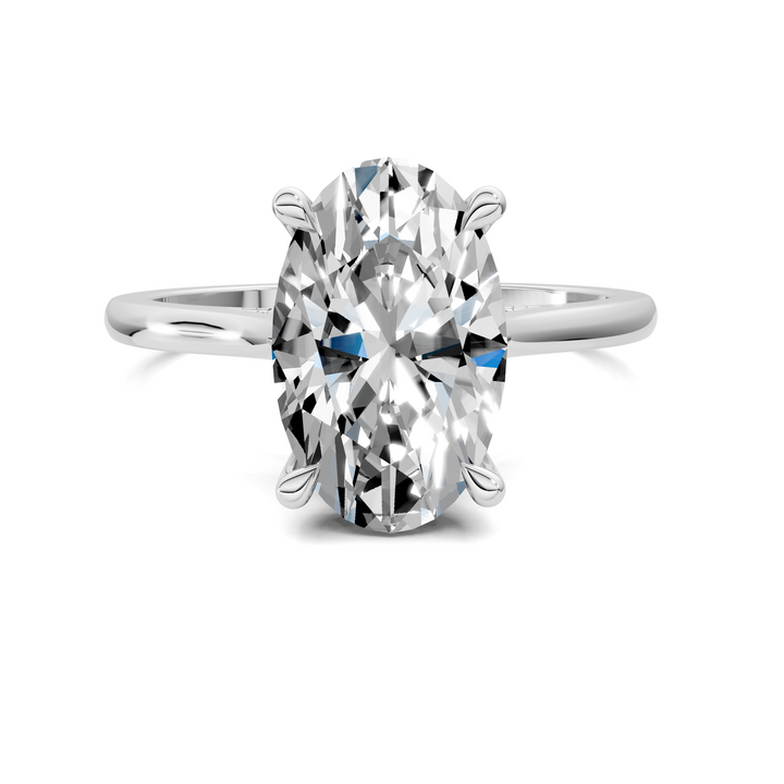 Mallory Petite Bridge Pave And Hidden Halo Ring