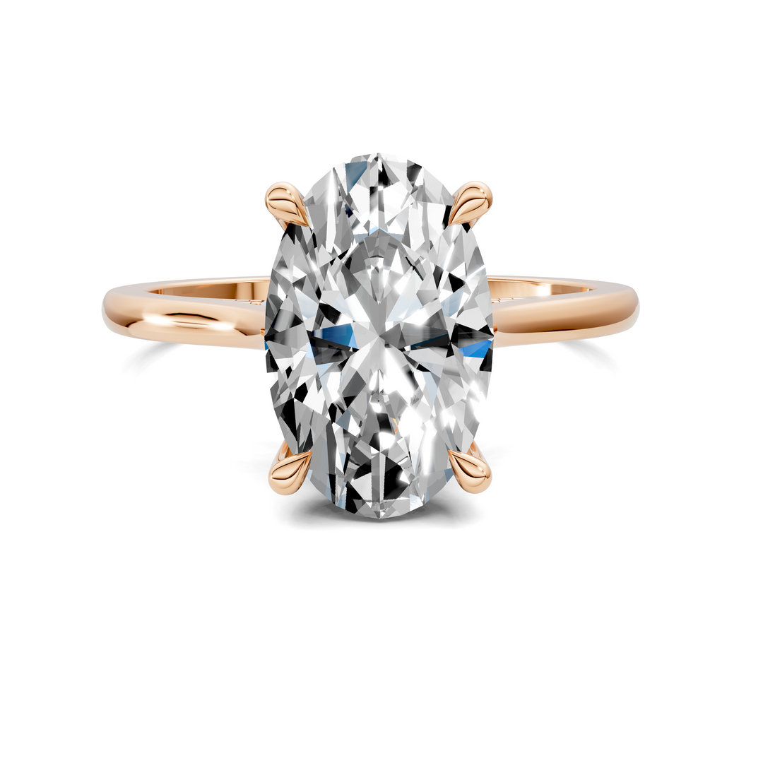 Mallory Petite Bridge Pave And Hidden Halo Ring