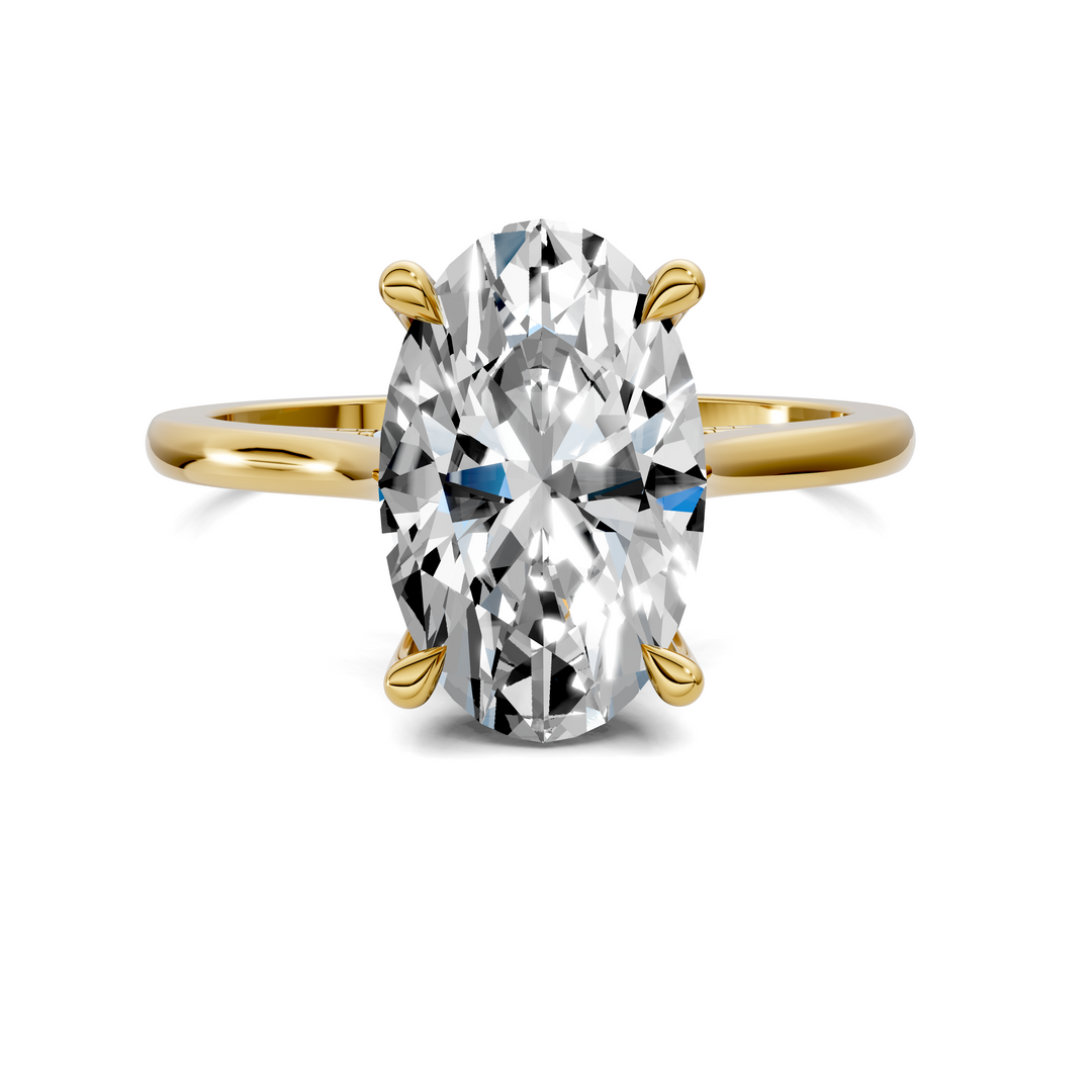 Mallory Petite Bridge Pave And Hidden Halo Ring