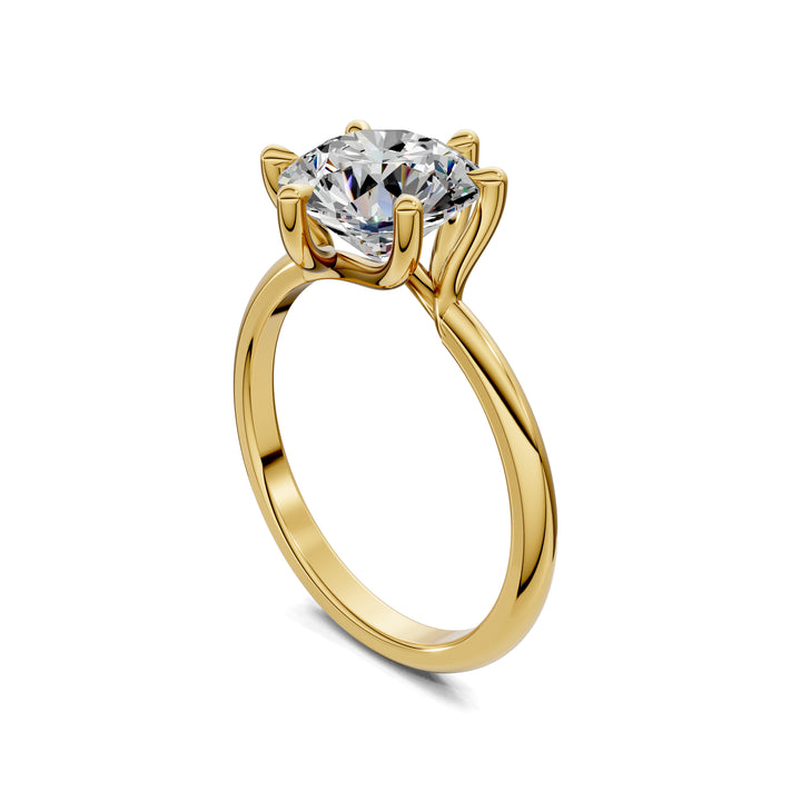 Alexis Floral Basket  Engagement Ring