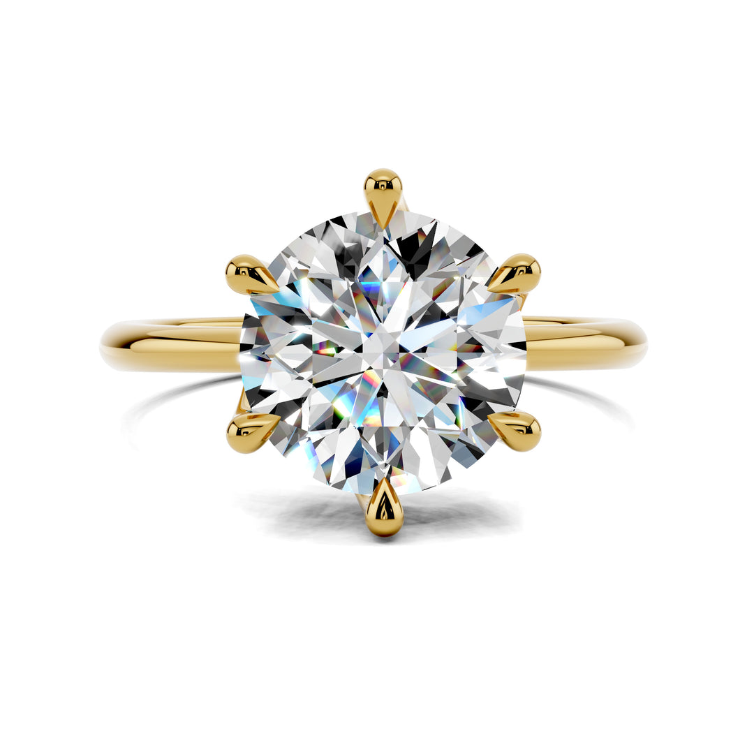 Alexis Floral Basket  Engagement Ring