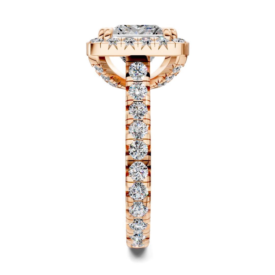 Kiana Halo Cathedral Ring
