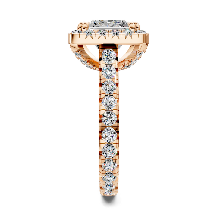 Kiana Halo Cathedral Ring