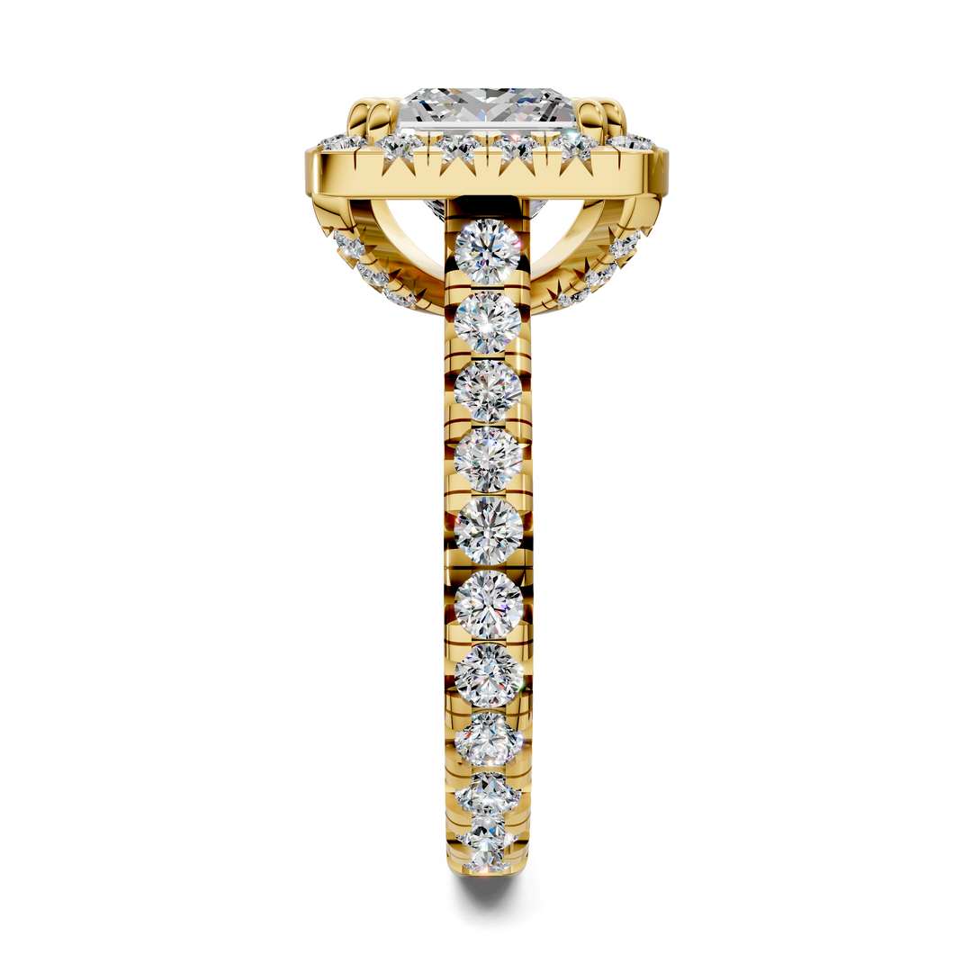 Kiana Halo Cathedral Ring