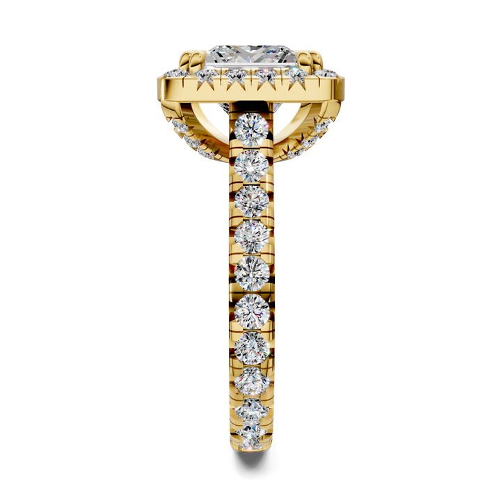 Kiana Halo Cathedral Ring
