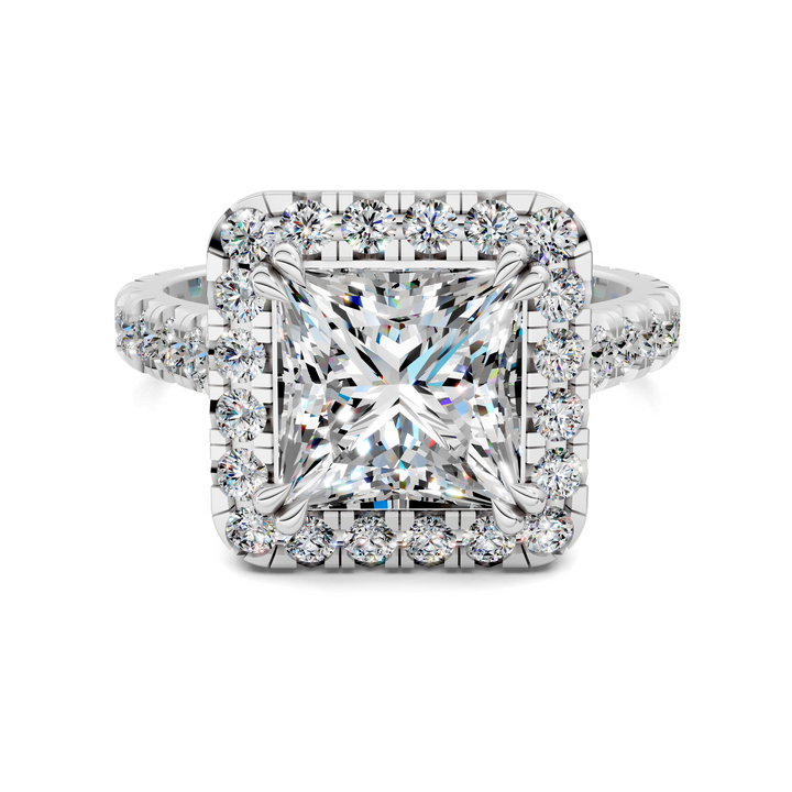 Kiana Halo Cathedral Ring